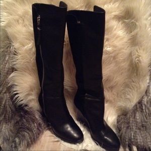 Michael Kors black knee high boots